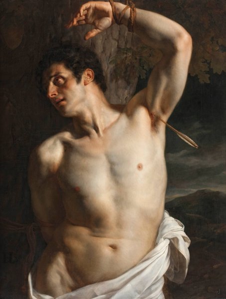 Saint Sebastian  by Paul Delaroche - Hand-Painted Oil Painting Reproduction