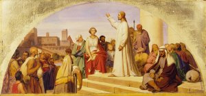 The Conversion of Saint Mary Magdalene by Paul Delaroche Oil Painting