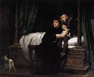 The Death of the Sons of King Edward in the Tower Oil painting by Paul Delaroche