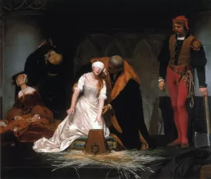 The Execution of Lady Jane Gray by Paul Delaroche - Oil Painting Reproduction
