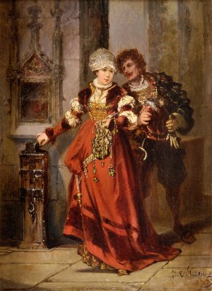 A Noble Admirer Oil painting by Paul Emanuel Gaisser