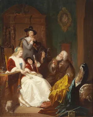 The Cloth Merchant by Paul Emanuel Gaisser - Oil Painting Reproduction