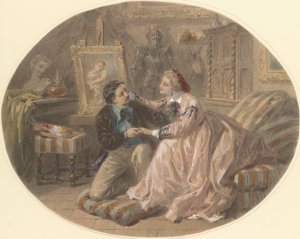 Un Mari qu'on Aime by Paul Emile Antony Morlon Oil Painting