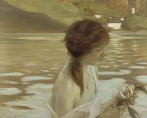 Jeune Fille dans un Paysage by Paul Emile Chabas - Oil Painting Reproduction