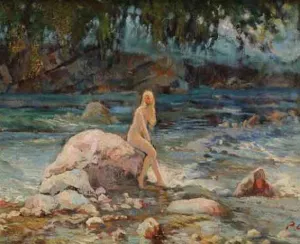 Jeune Nymphe by Paul Emile Chabas - Oil Painting Reproduction
