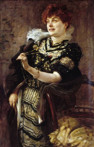 Portrait de Daniel Lesueur by Paul Emile Chabas Oil Painting