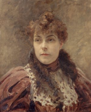 Portrait de Daniel Lesueur by Paul Emile Chabas Oil Painting