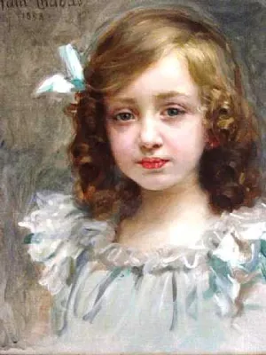 Portrait de Jeune Fille by Paul Emile Chabas Oil Painting