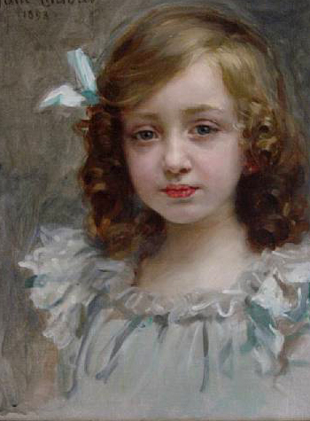 Main Product Photo of Retrato de una Jovencita Painting by Paul Emile Chabas