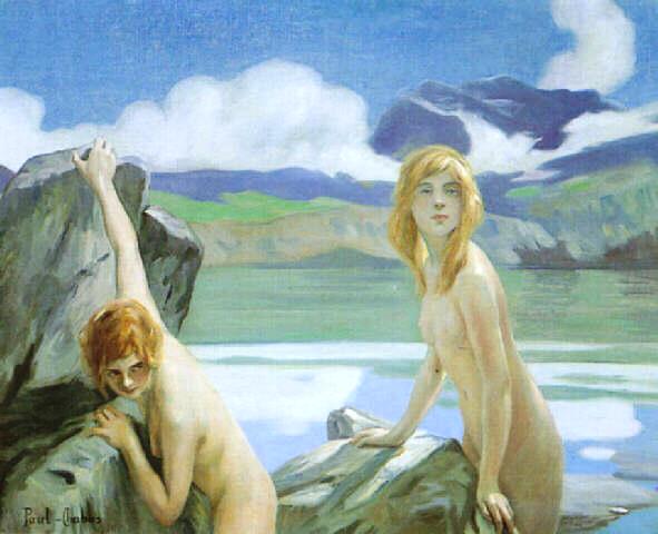 Main Product Photo of Two Bathers Painting by Paul Emile Chabas