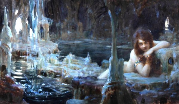 Main Product Photo of Young Naiad Painting by Paul Emile Chabas