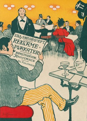 Poster for Exhibition of Artistic Posters of Wilhelm SOborg by Paul Fischer Oil Painting