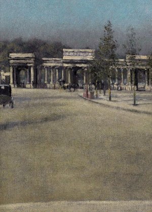 Hyde Park Gate by Paul Fordyce Maitland Oil Painting