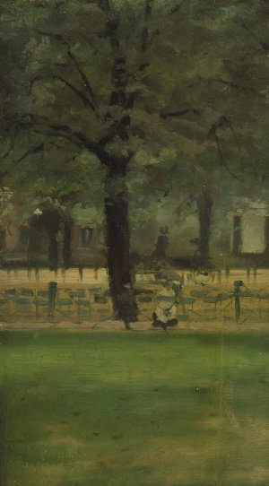 The Lady's Mile, Kensington Gardens by Paul Fordyce Maitland Oil Painting