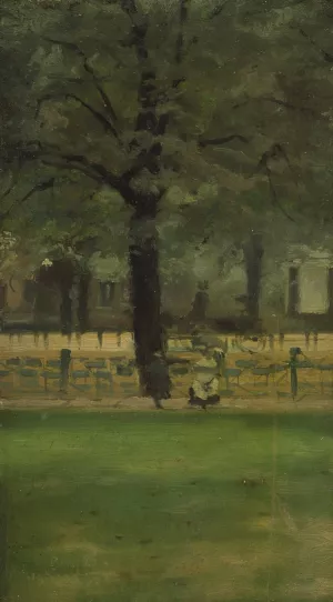 The Lady's Mile, Kensington Gardens by Paul Fordyce Maitland Oil Painting