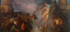 La Fortune Passe, Guidee Par La Sagesse Et L'economie, Elle Repand Ses Dons Sur Les Travailleurs by Paul-Francois Quinsac Oil Painting