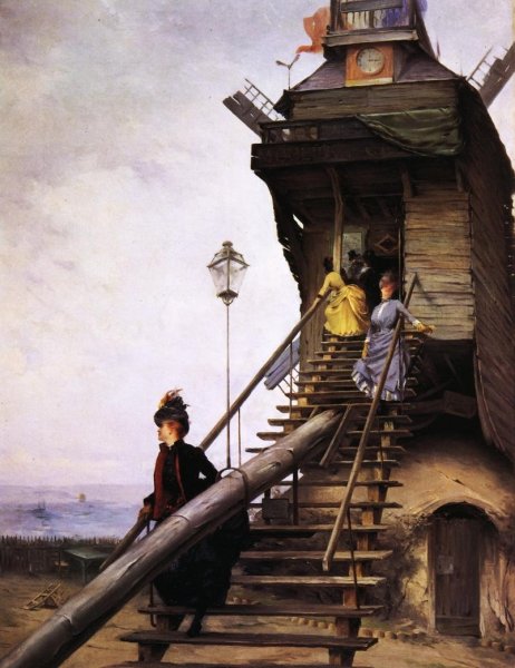 Main Product Photo of Moulin de la Galette Painting by Paul Francois Quinsac