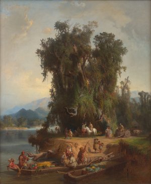 Fruit harvesting in Mengrelia by Paul Franken Oil Painting