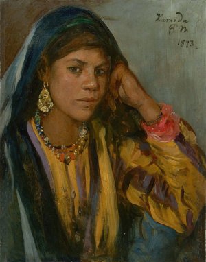 Hamida by Paul Friedrich Meyerheim Oil Painting