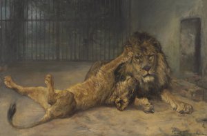 Unwanted Affection by Paul Friedrich Meyerheim Oil Painting