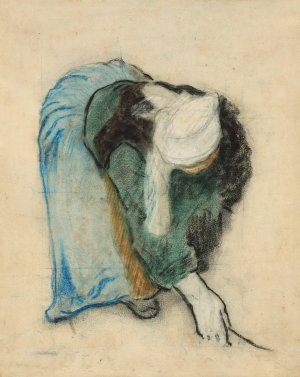 A Breton Gleaner by Paul Gauguin Oil Painting