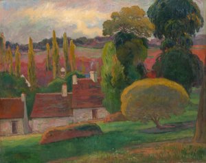 A Farm in Brittany by Paul Gauguin Oil Painting