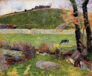 A Meadow on the Banks of the Aven by Paul Gauguin Oil Painting