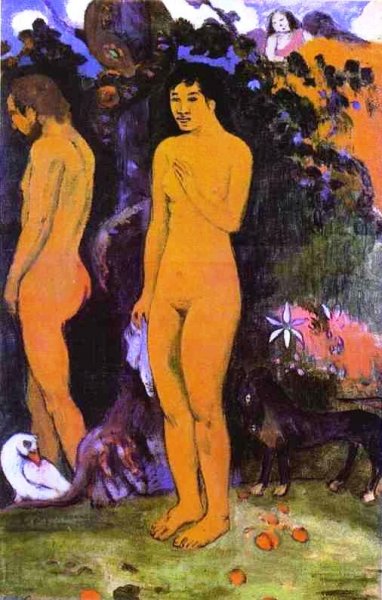 Adam and Eve by Paul Gauguin - Hand-Painted Oil Painting Reproduction