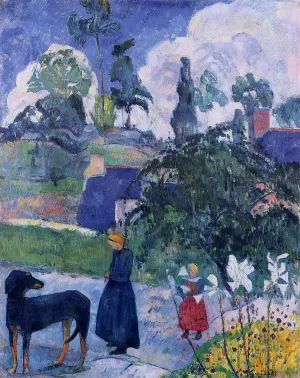 Among the Lillies painting by Paul Gauguin