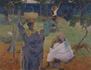 Among the mangoes at Martinique by Paul Gauguin Oil Painting