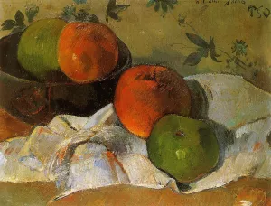 Apples and Bowl by Paul Gauguin Oil Painting