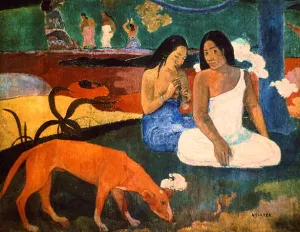 Arearea Joyousness painting by Paul Gauguin