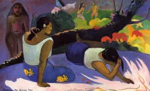 Arearea No Varua Ino Oil painting by Paul Gauguin