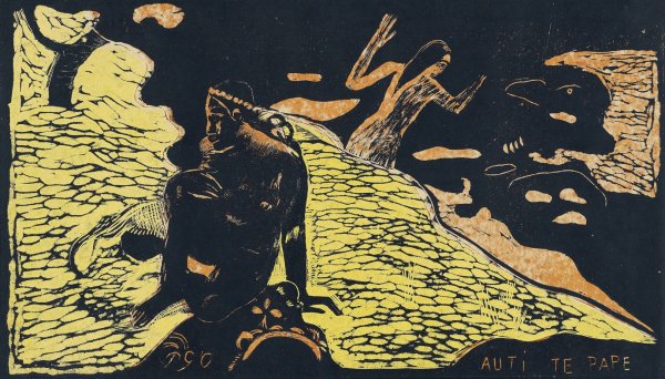 Main Product Photo of Auti te Pape  Painting by Paul Gauguin