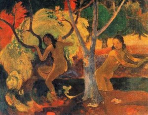 Bathers in Tahiti