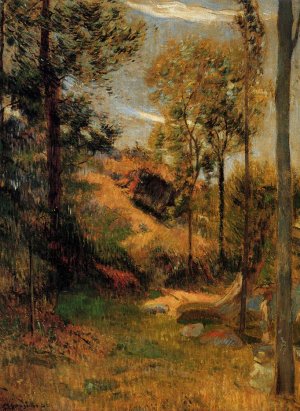 Bathing Place, Pont-Aven Port Oil painting by Paul Gauguin