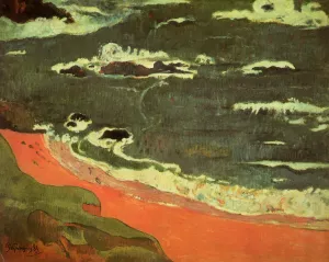 Beach at Le Pouldu by Paul Gauguin Oil Painting