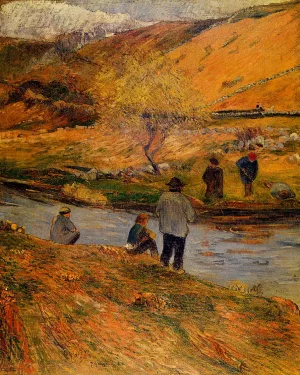 Breton Fishermen by Paul Gauguin Oil Painting