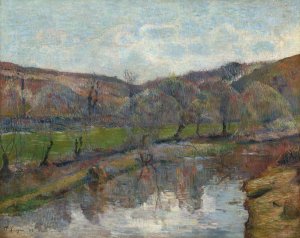 Brittany Landscape by Paul Gauguin Oil Painting