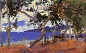 By the Seashore Oil painting by Paul Gauguin