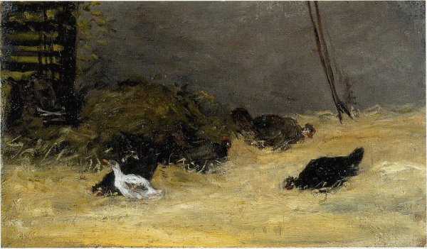 Main Product Photo of Chicken Coup Painting by Paul Gauguin