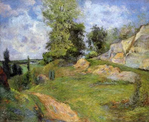 Chou Quarries at Pontoise - II by Paul Gauguin Oil Painting