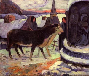 Christmas Night by Paul Gauguin - Oil Painting Reproduction