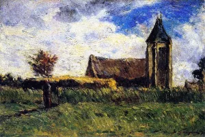 Country Church by Paul Gauguin - Oil Painting Reproduction