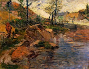 Cove Opposite Pont-Aven Harbor by Paul Gauguin - Oil Painting Reproduction