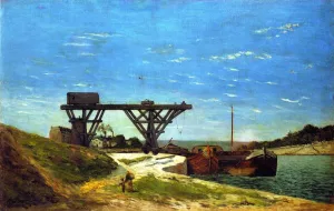 Crane of the Banks of the Seine by Paul Gauguin - Oil Painting Reproduction