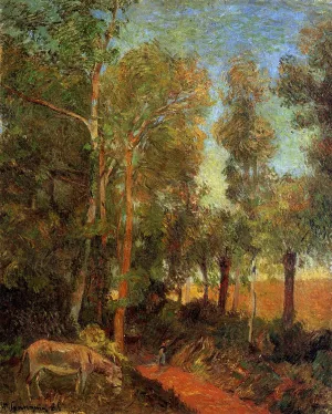 Donkey by the Lane by Paul Gauguin - Oil Painting Reproduction