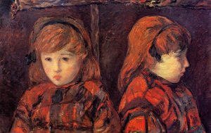 Double Portrait of a Young Girl Mademoiselle Lafuite by Paul Gauguin Oil Painting