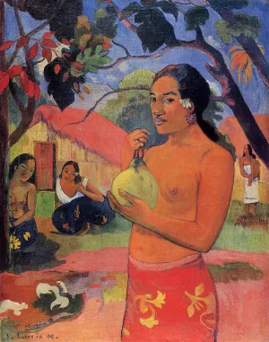 Ea Haere la Oe also known as Where are You Going by Paul Gauguin - Oil Painting Reproduction