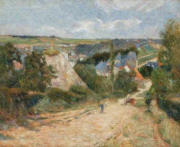 Main Product Photo of Entrance to the Village of Osny  Painting by Paul Gauguin